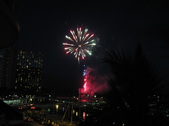 Friday night fireworks from the Hilton straight onto our lanai, it seemed!