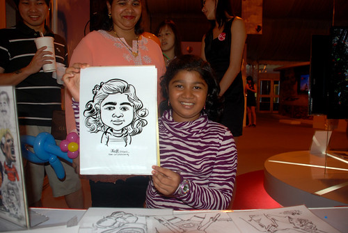 caricature live sketching for LG Infinia Roadshow - day 2 -11