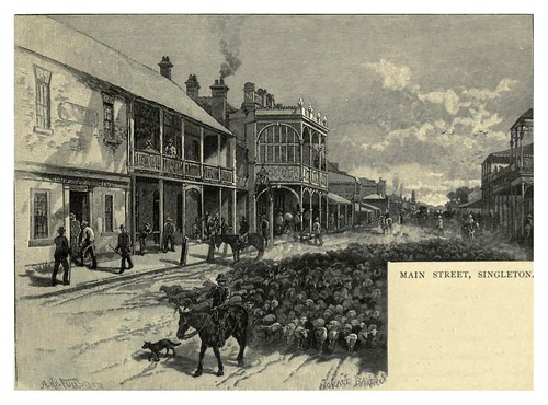 018-Main street-Singleton-Nueva Gales del Sur-Australasia illustrated (1892)- Andrew Garran