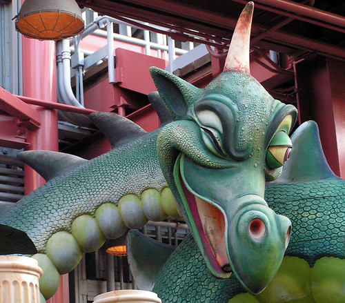 World of Morion Dragon was at Disney's California Adventure backlot