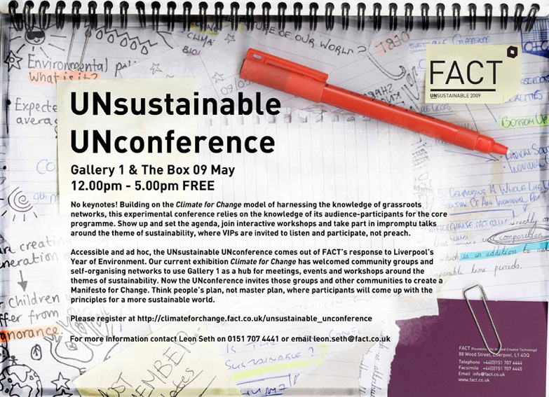eFlyer for the Unsustainable Unconference