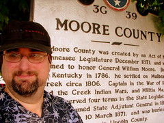 Me at the Moore County marker