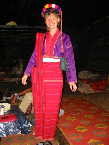 Traditionele klederdracht in Birma