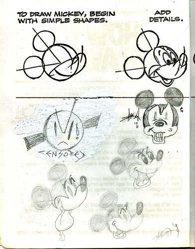 Golden Books -  "HOW TO DRAW : Walt Disney's Mickey Mouse and FRIENDS" (( 1983 )) { tOkKid :: 1993, 1996 }