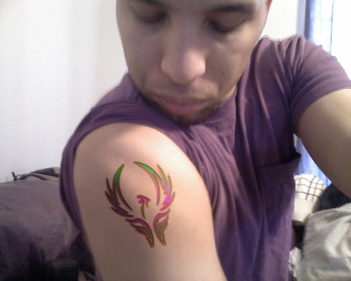  My phoenix tattoo (shoulder) 