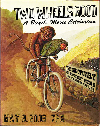 Two Wheels Good bike film festival poster