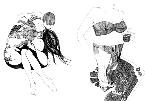 Although most of her drawings are black and white, Masha's inspiration is 
