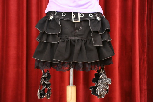 Frill Mini-skirt with Garter Belt by Algonquins