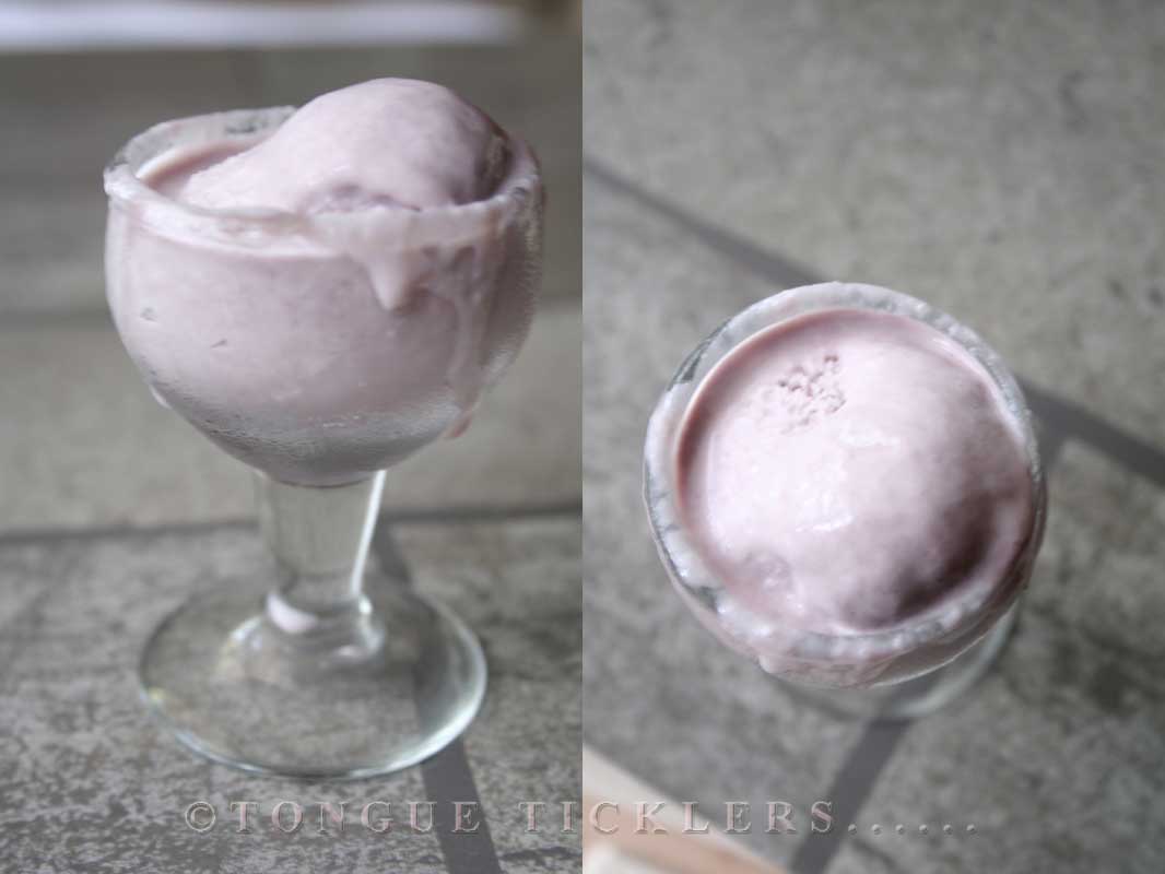mulberry ice cream diptych