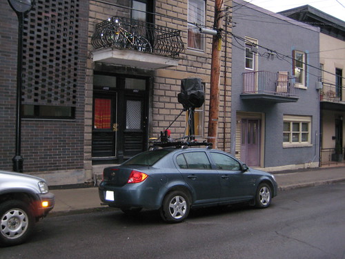 Google Street View car at 4095 Hotel de Ville (photo by Kyle MacDonald)