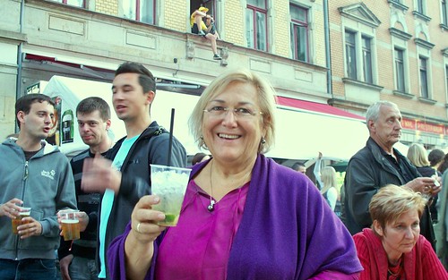 Friederike Beyer auf der Louisenstraße