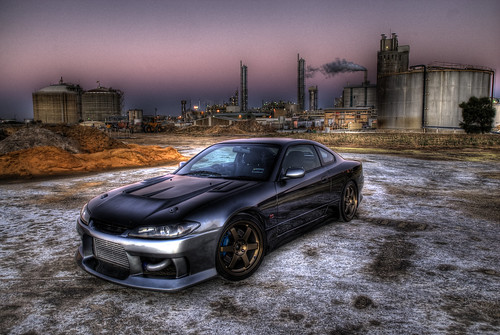 Yet another overdone HDR car photo Mr Boring Tags car industrial nissan 