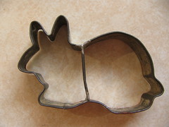 Cookie cutters: tin bunny