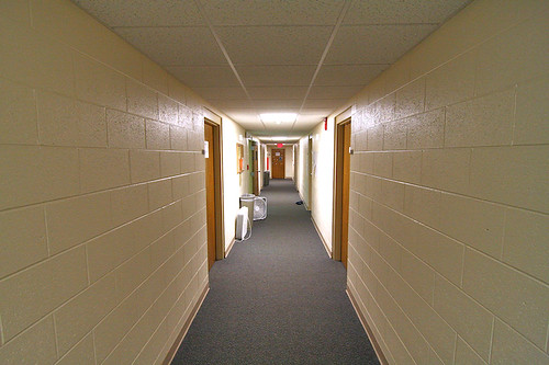 How a hallway looks through an ultra-wide lens