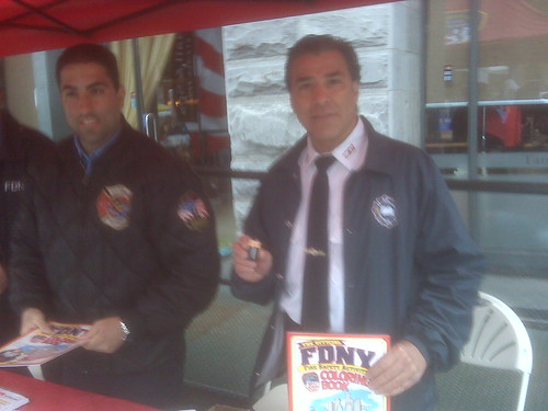 New York Fire Department Giving Away Batteries For Smoke Alarms At Tribeca Film Festival Fair by you.