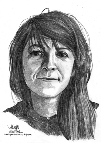Pencil portrait of Sonja