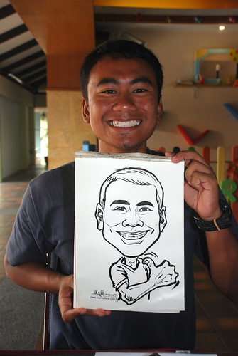 Caricature live sketching for Costa Sands Resort Pasir Ris Day 1 - 5