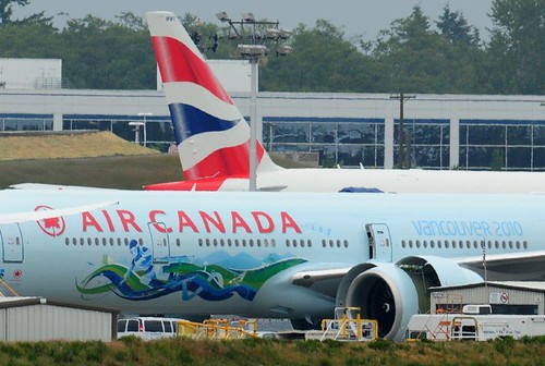 Air Canada C-FIVS Tail 742 Boeing 777 With 2010 Olympic Murals