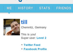 Foursquare: my profile