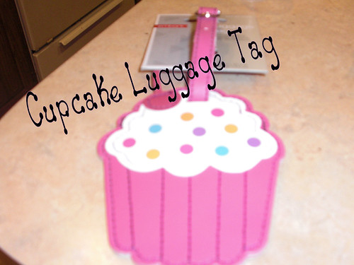 Cupcake Luggage Tag