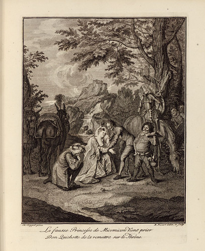 002- La falsa princesa de Micomicon rogandole a Don Quijote le ayude a recuperar el trono-1746