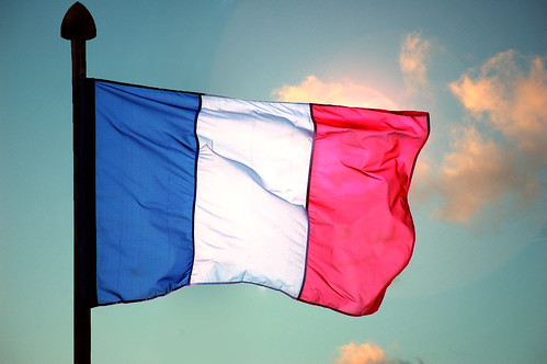 French Flag with Sun