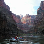 Beginning a new day rafting the Colorado River - Grand Canyon