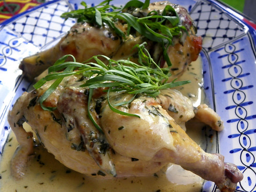 Baked Cornish Hens With Tarragon