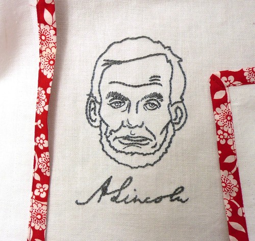 Abraham Lincoln Embroidery