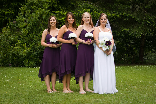 I wore a purple motherofthebride gown for my daughter's wedding