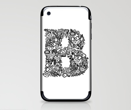 B for Breakfast iphone skin at Society6