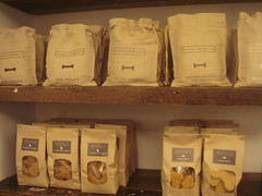 Organic dog cookies at Harrod's, London