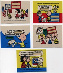 Snoopy for President Bread stickers