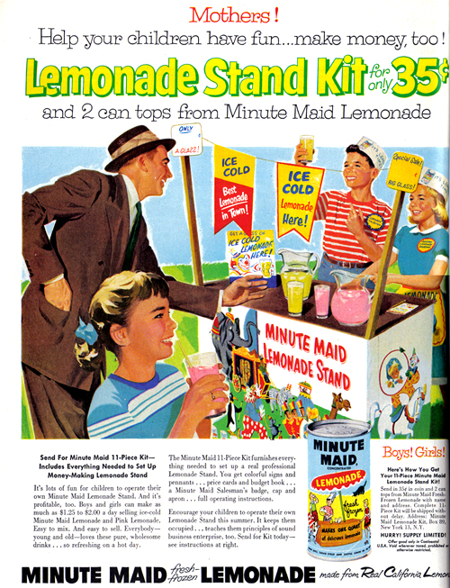 Vintage Ad #805: Lemonade Stand Kit