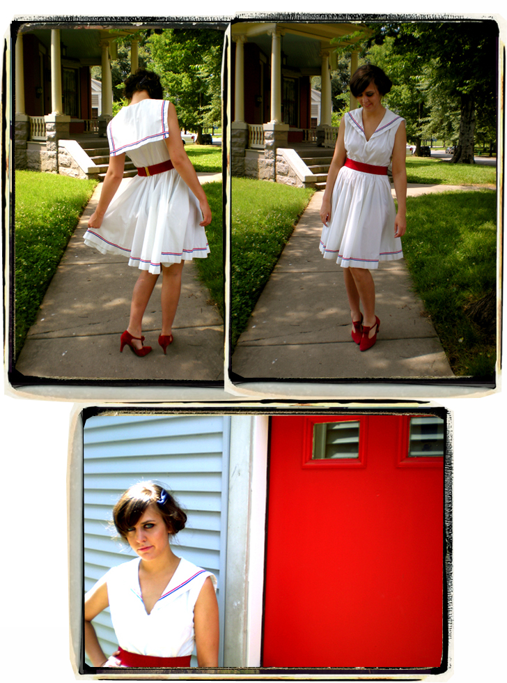 50's Sailor Dress Collage