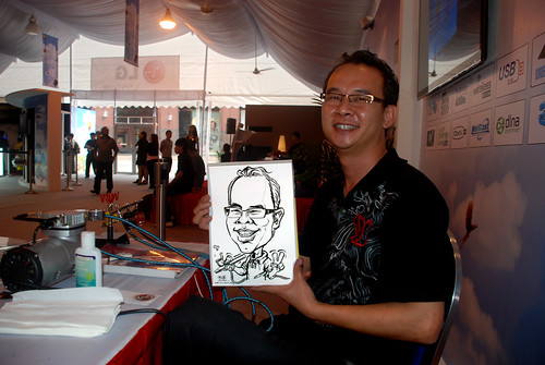caricature live sketching for LG Infinia Roadshow - day 1 - 15