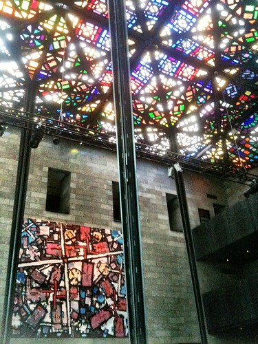 Stained glass roof of the NGV
