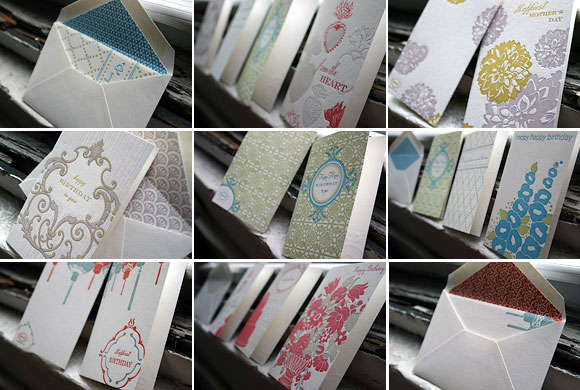 Letterpress stationery + letterpress cards - Smock