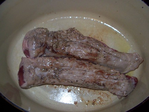searing pork tenderloin