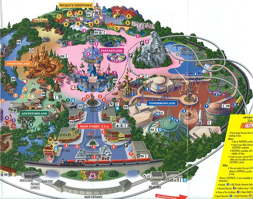 magic kingdom map 2010. Disneyland Magic Kingdom Map