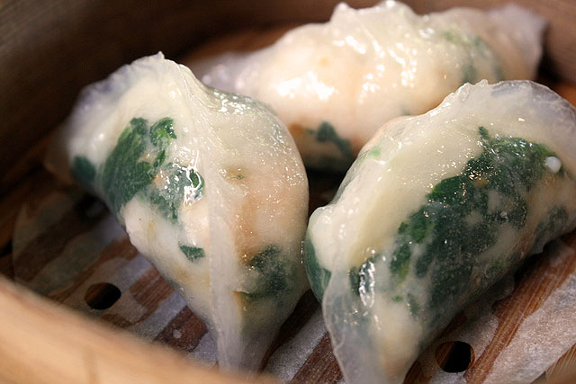 Scallop and Spinach Crystal Dumpling