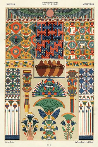 002-Ornamentos policromados egipcios-Das polychrome Ornament…1875