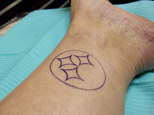 Steelers tattoo outline by Jackie Huba
