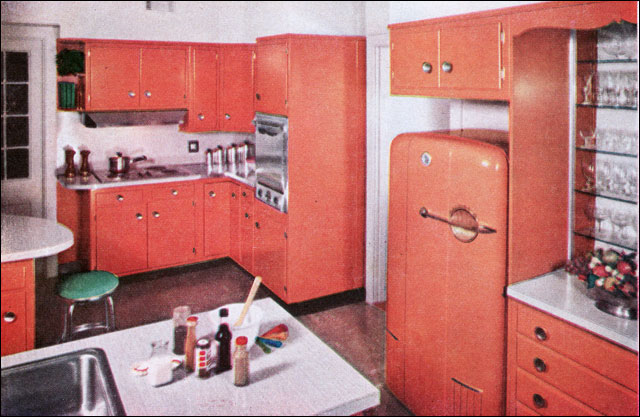 1957 Orange Kitchen!