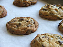 Chocolate Chip Overload Cookies - Cooling