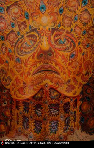 painting by: Alex Grey tattoo 