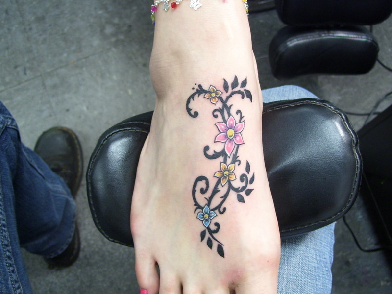 Foot Tattoos More foot tattoos at 