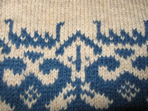 norwegian sweater detail