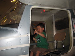 Owen test driving the plane