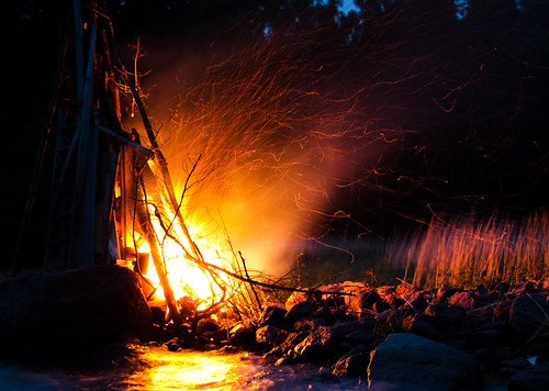 Midsummer bonfire